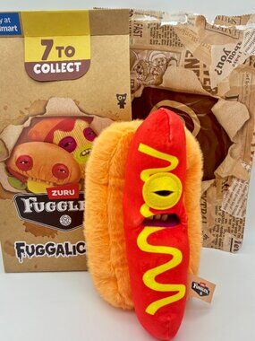 Fuggler Fuggalicious HOT DOG Funny Ugly Monster 9" Collectible Stuffed Plush Toy
